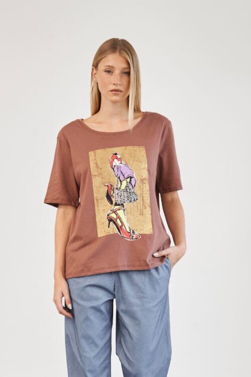Remera Zapato Rojo