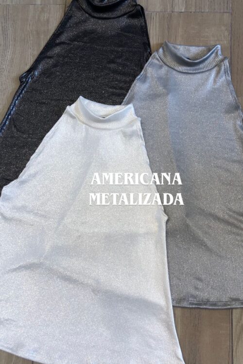 Musculosa Americana Metalizada