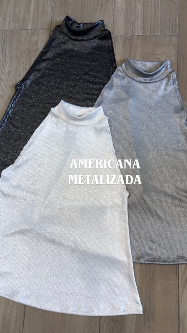 Musculosa Americana Metalizada
