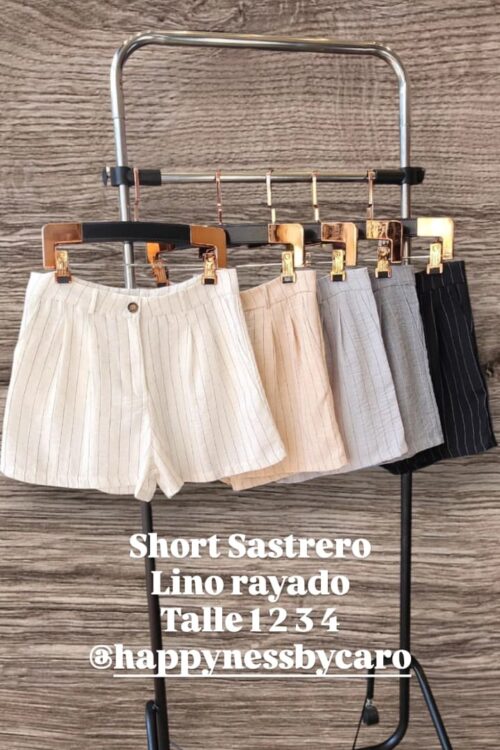 Short Lino Rayado