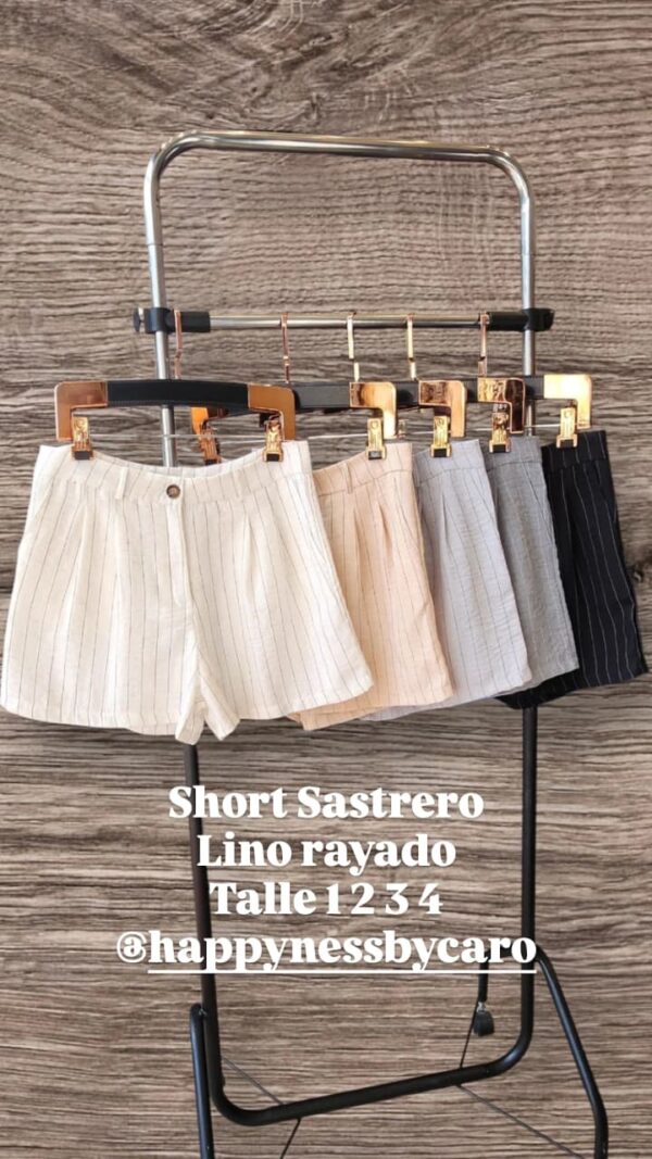 Short Lino Rayado