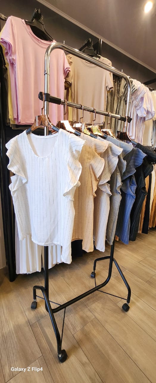 Blusa c/volado Rayado